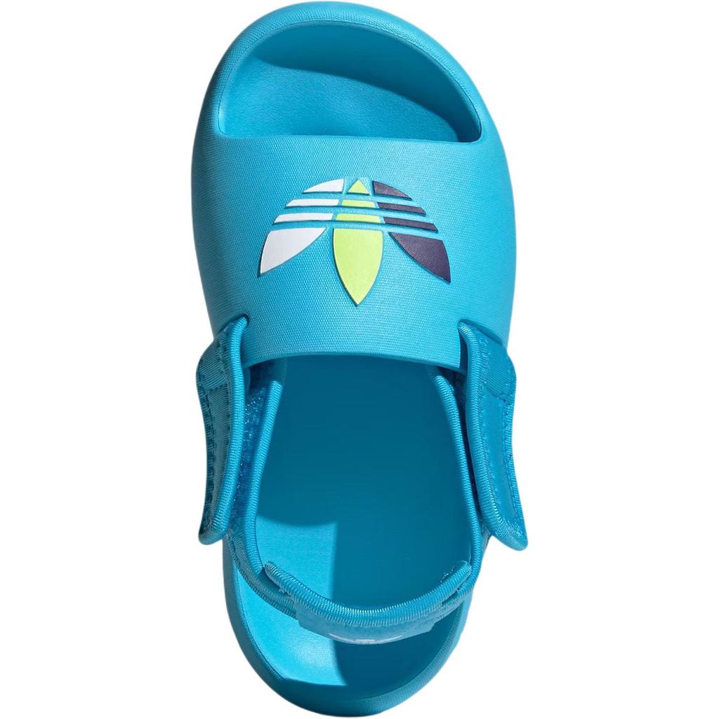 Adidas Originals Adifom Adilette C Fashion Comfortable Low-Top Sandals Kids Sandals Sky-Blue White Bright-Yellow JP5527
