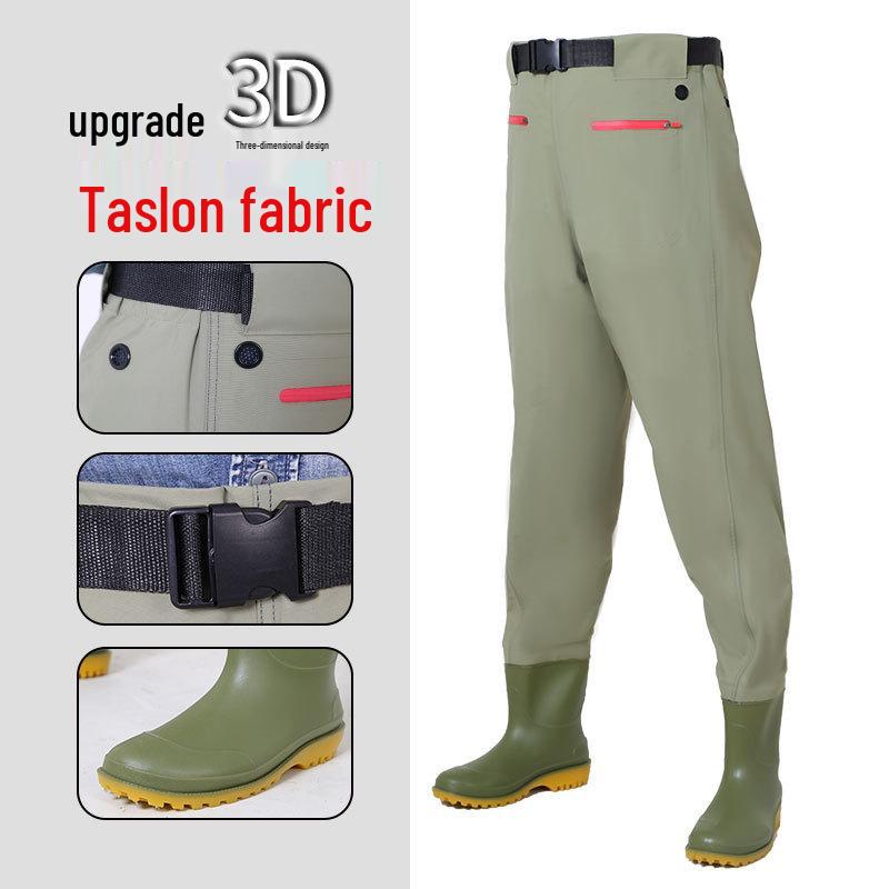 Thickened Nylon Waist-High Fishing & Rice Planting Waders