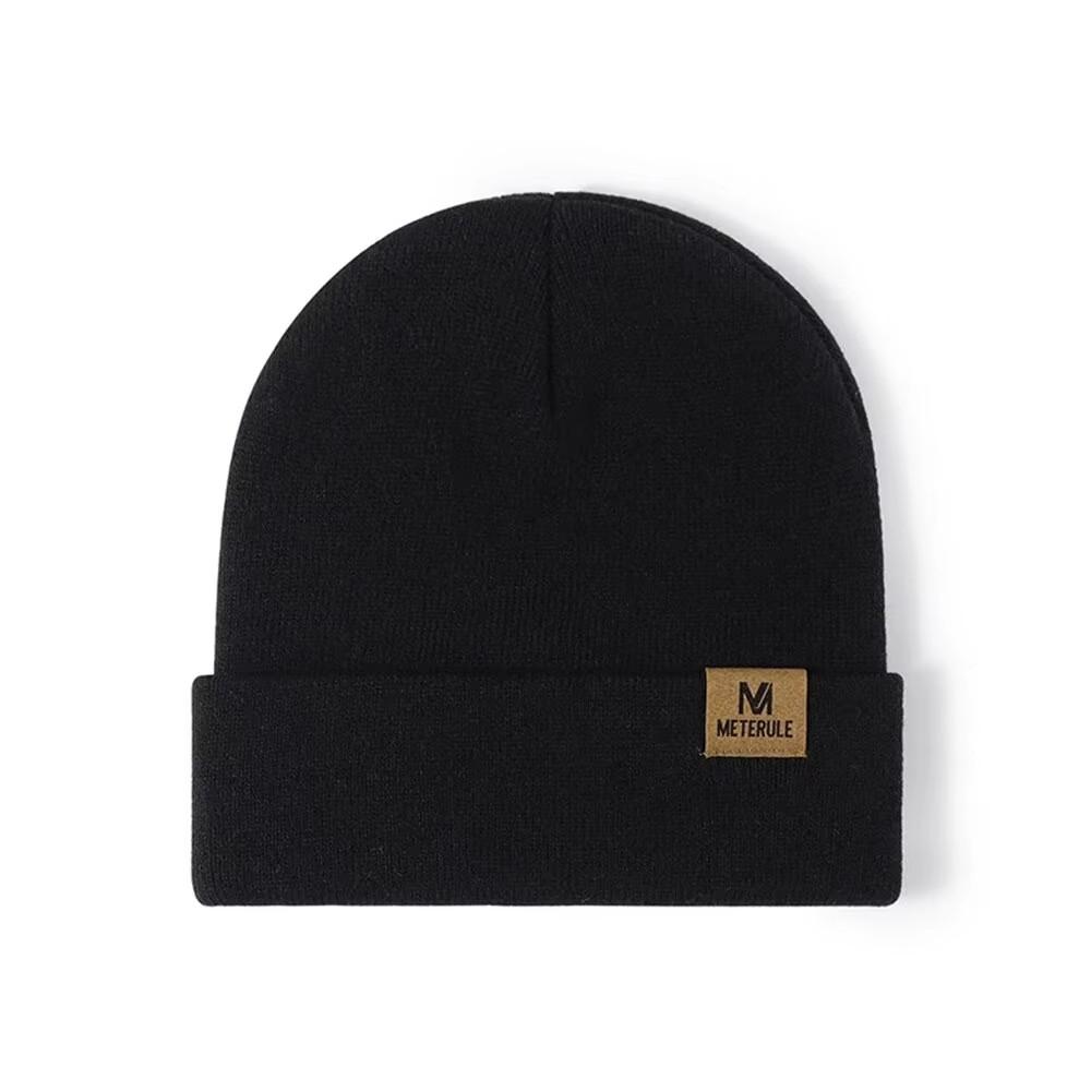 

Unisex Knitted Hats Cycling Cotton Cap Multifunctional Winter Beanie Hat Running Sleeping Outdoor Mountaineering Skiing Riding чорний