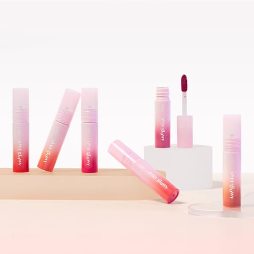 Overglow Tint Milk Brew (Mini Size) Lip Tint Lipstick Glossy Finish Highly Moisturizing Mello Tint Plump Shiny Volume Vegan Certified Travel Size Tria