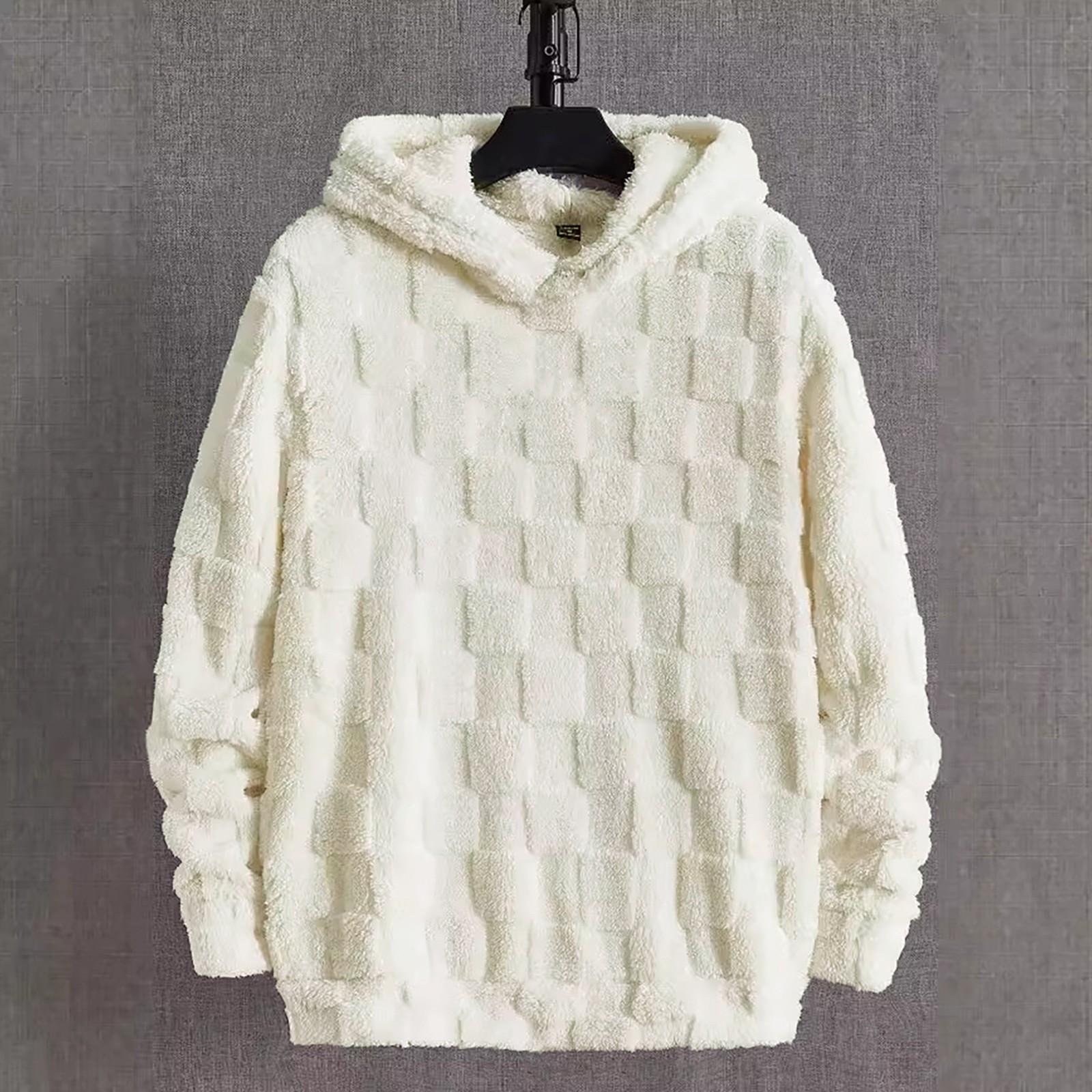 

Женская модная повседневная свободная толстовка с круглым вырезом и длинным рукавом с капюшоном L бежевый