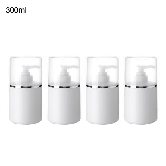 4 stk 250/300/400/500 ml reiselotion krempumpe oppbevaringsflaske tom dispenser