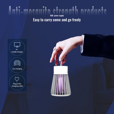 2-in-1 Electric Mosquito Killer Lamp USB LED Insect Trap Portable Bug Zapper for Bedroom Outdoor Camping Wasp Mosquito Control