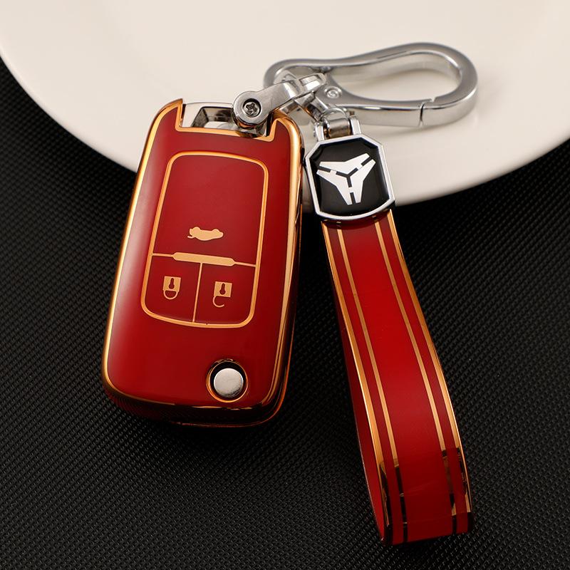 For Buick Yinglang Car Key Set GT LaCrosse Encora Folding Protective Case Chevrolet Malibu Buckle
