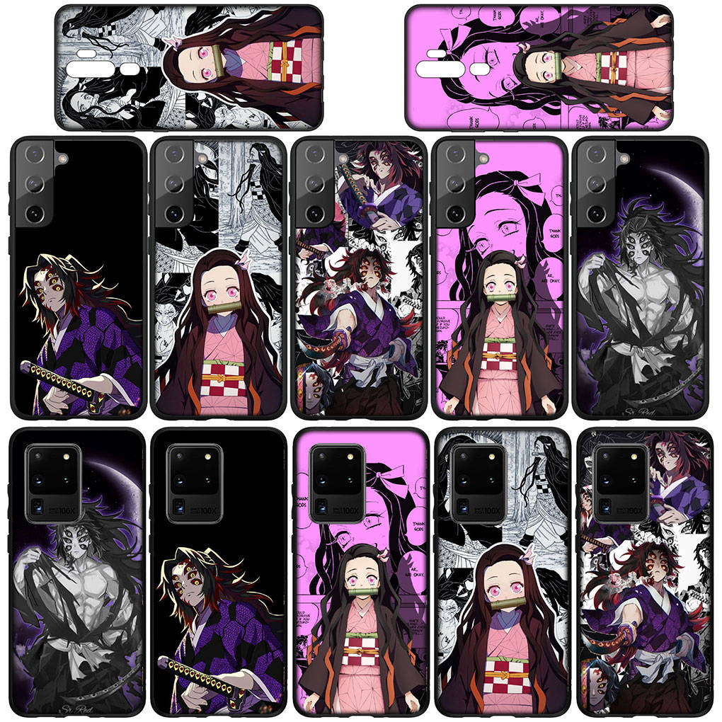 Handyhülle für Samsung Galaxy S25 S24 S23 iPhone 16 15 Xiaomi Redmi Note 14 13 12 16E 11 Pro Max OPPO Moto Huawei Kokushibo Nezuko Demon Slayer Hülle