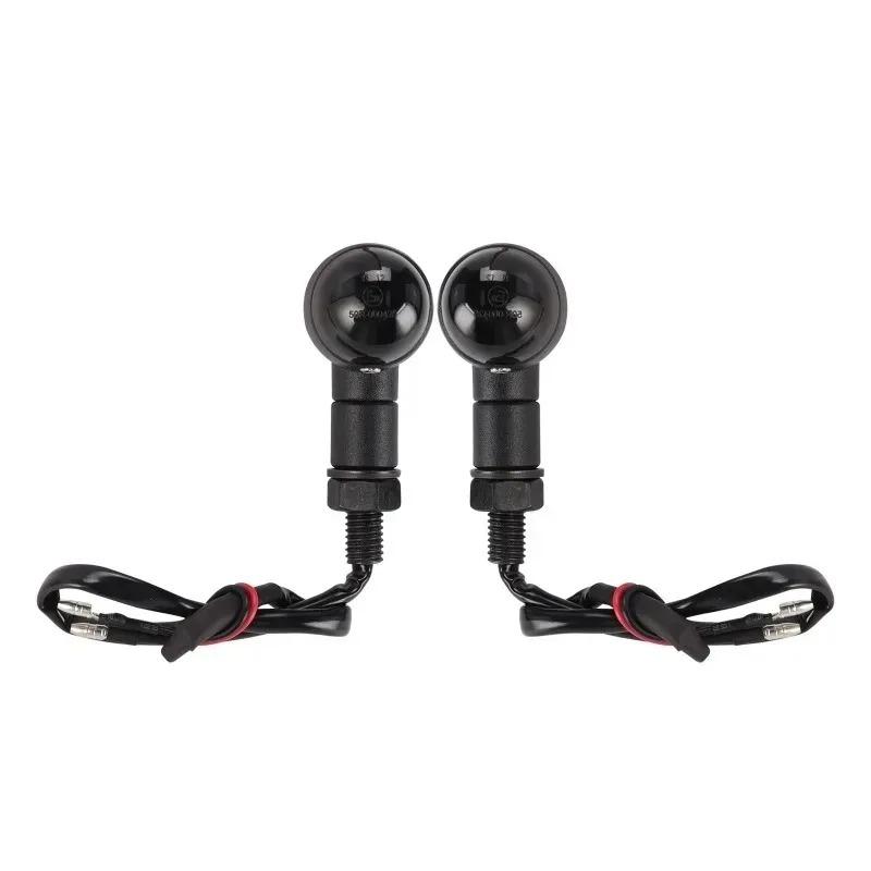 For Harley Touring Road Glide Sportster Bobber Chopper Motorcycle Bullet Turn Signal Indicator Light Universal Lamp 10mm Thread