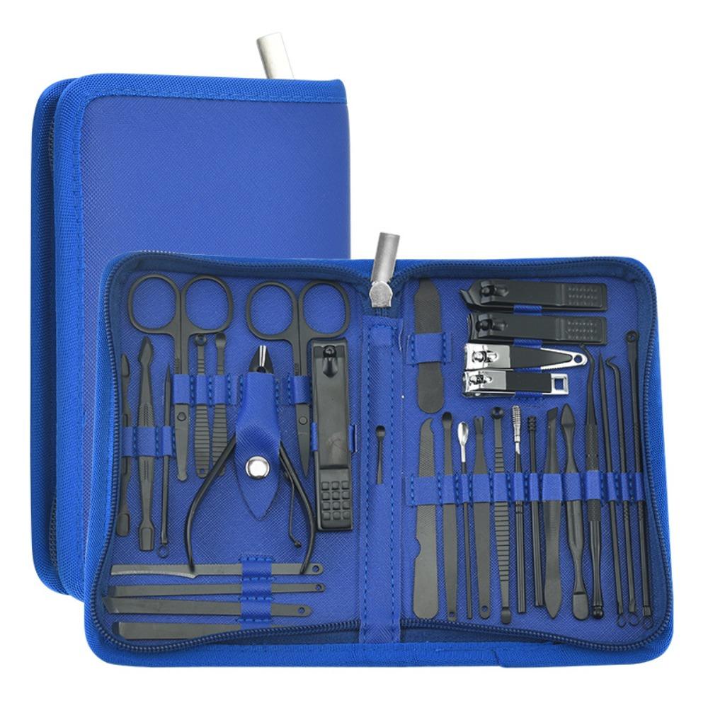 32pcs Stainless Steel Nail Clippers Kit with Storage Case Pedicure Kit Nail Grooming Kit  Home