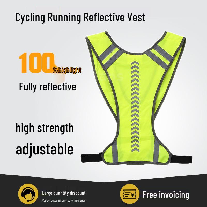 Reflective Safety Vest for Night Running & Cycling