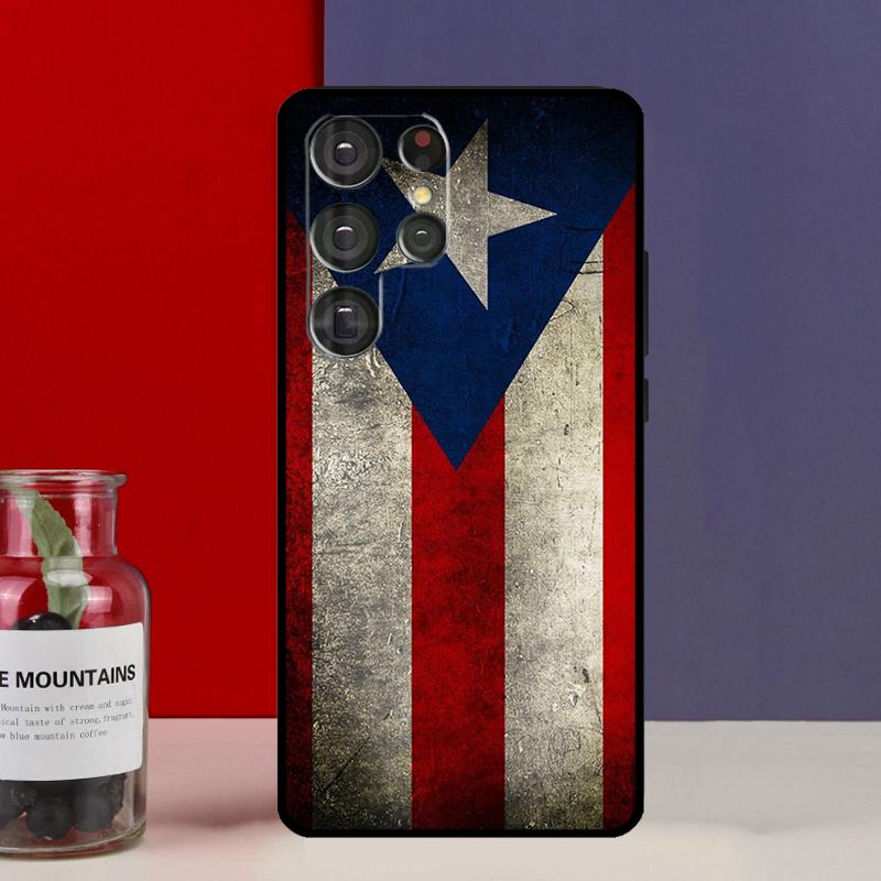 Puerto Rican Flag Funda Case For Samsung Galaxy S25 Ultra S9 S10 S20 S21 S22 Plus S23 Ultra S24 FE Phone Cover