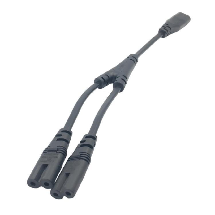 

IEC320 C7 to C8 Power Cord Extra Length for Device Placement Home Theater Office Setups 28cm Extension Cable 1