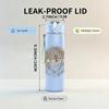 1PC Lion head golden monochrome print 750ml colorful plastic sports water bottle leakproof pop up lid with straw for outdoor work home use