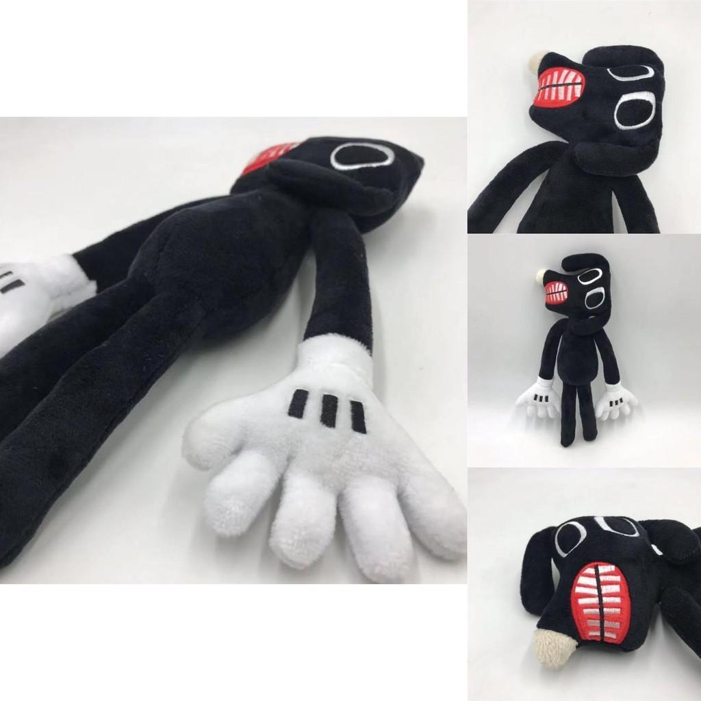 Siren Head Series Black Dog Plush Toy Crooked Neck Horror Stuffed Doll 30cm/11.8inch Height