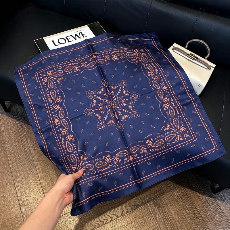 European and American style scarf square scarf imitation silk 71cm retro cashew print literary headband suit with decorative scarf