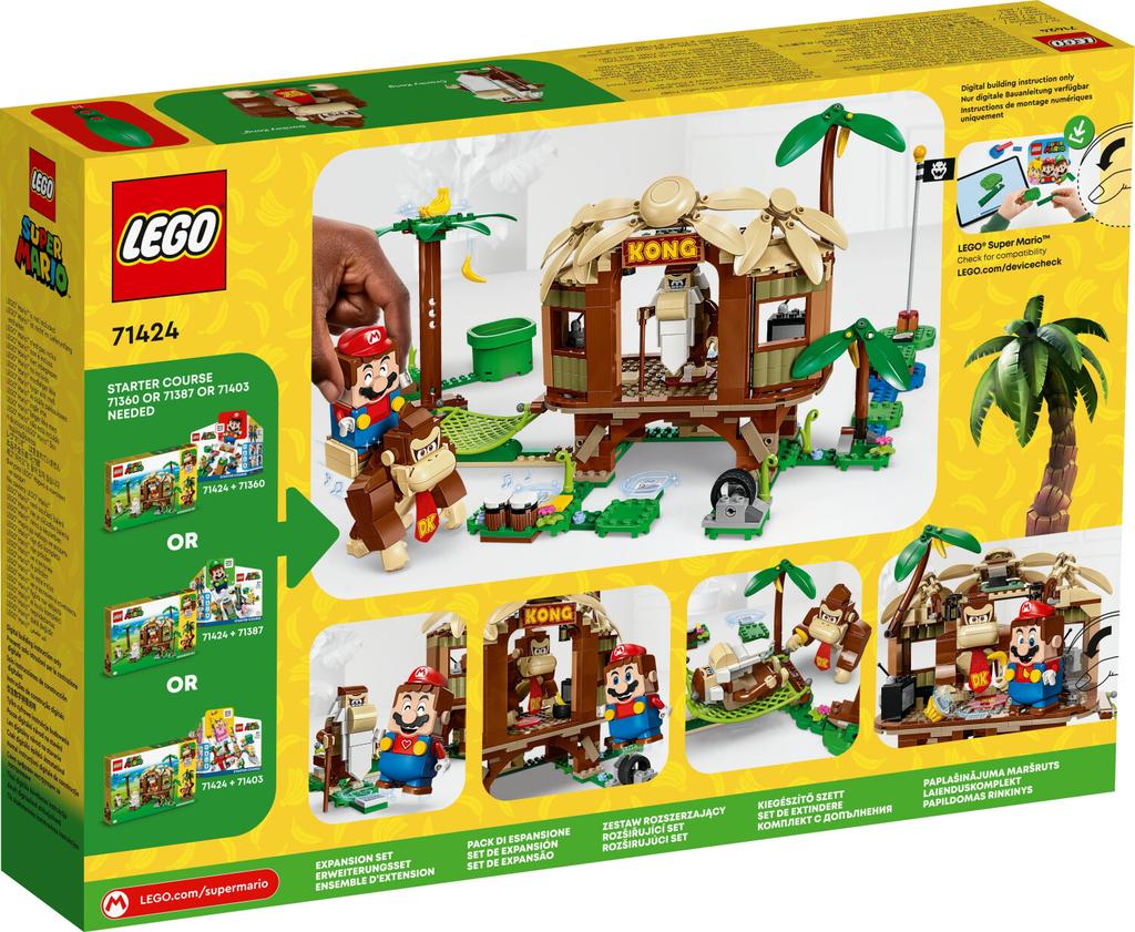 LEGO конструктор Super Mario – Дом на дереве Донки Конга: набор расширения (71424)