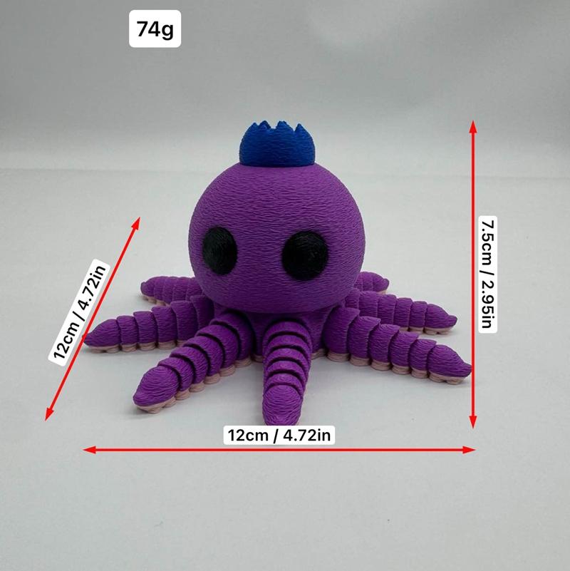 Novelty Pla 3d Printed Decorative Figure Movable Joints Model Italian Brainrot Figure Funny Figurines 3d Printed Toy Desk Decor