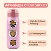 60 New Tiger Cartoon Graffiti Stickers Decorate Notebook Suitcase Mobile Phone Case Stickers