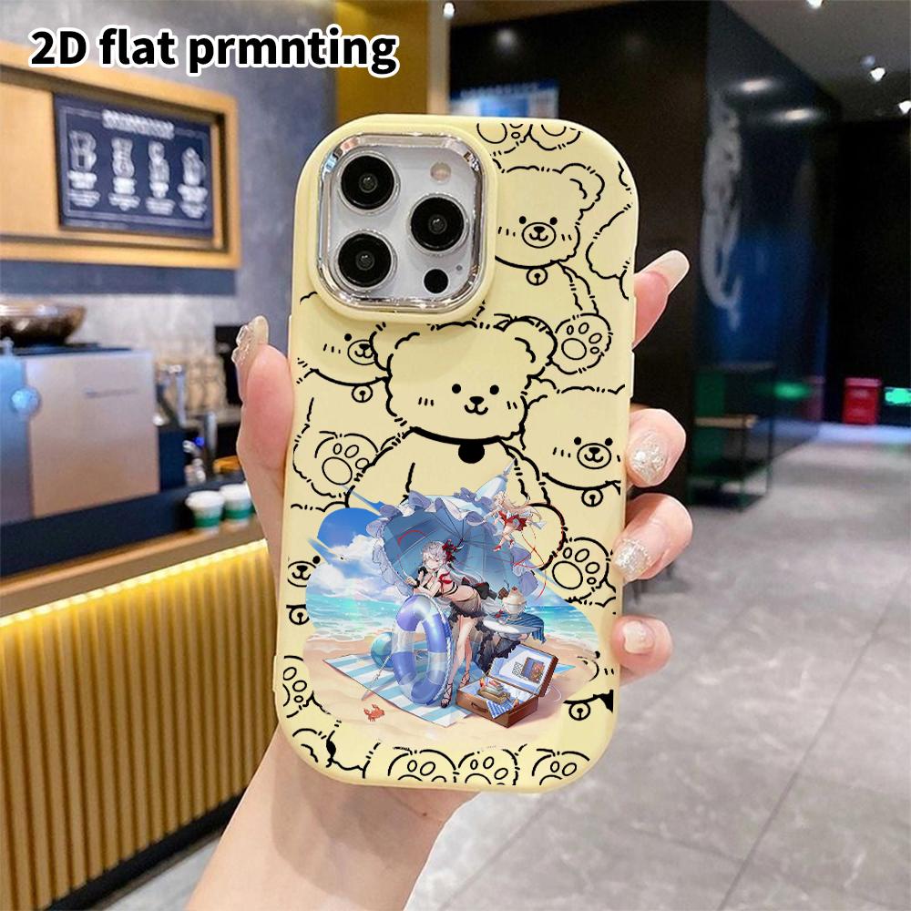 Phone Case: 2D Flat Design Suitable for iPhone 18 17 16 15 14 13 Pro Protective Case, Couple Style, Summer Vacation, Christmas and Halloween Gift