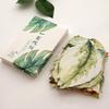 Leaf Shape Blank Note Card Set Message Pad Wall Decor Hanging String Tags Stationery Paper Craft for Home Office Gift