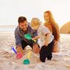 1 PC Foldable Buckets With 1 Shovels Sand Bucket Water Bucket Sandbox Square Summer Party Foldable Pail Bucket Silicone Bucket Kids Beach Toys