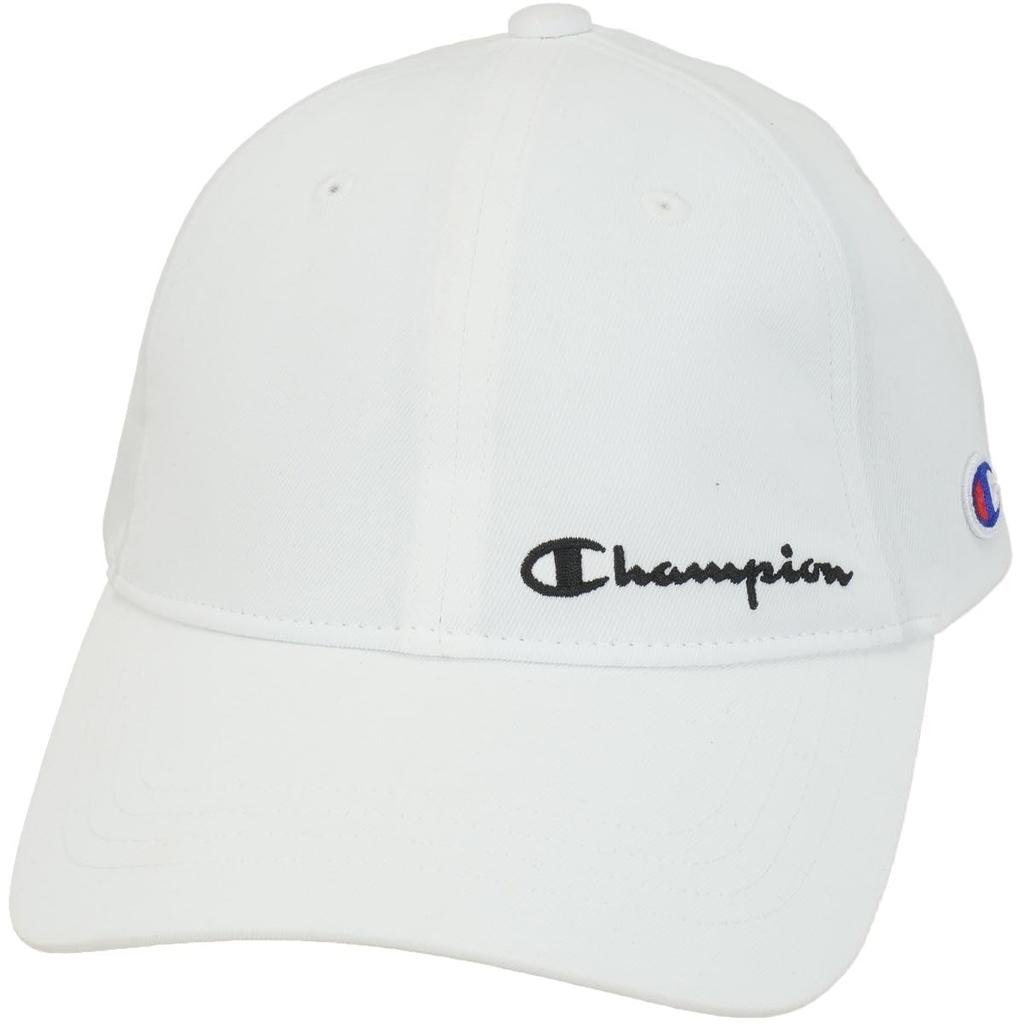 Champion Tech Sports Polyester with Script Men's Weave® Cap, 100% Embroidery, White, C3-BG701C