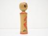 [USED] Kokeshi Doll, Artist-Made, Traditional Japanese Folk Toy, Approx. 21.3cm, Handmade Wooden Doll, Kyodo Gangu, Vintage