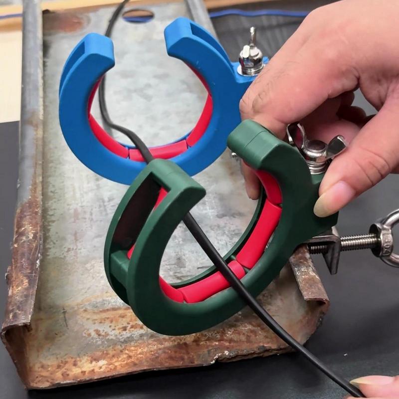 Cable Tray Pulley Roller Cable Laying Roller Helper Adjustable Clamp Pulley for Efficient Wire Guide Fixation Auxiliary Tool