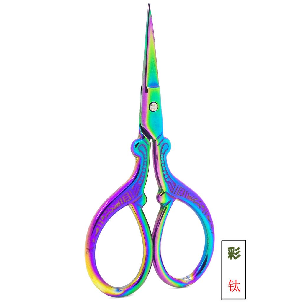 Vintage-Schere, Schneiderschere, Kreuzstich, europäisches Handwerk, Retro-Stickerei, Schere, Nähen, Bastelwerkzeug, Garnschere