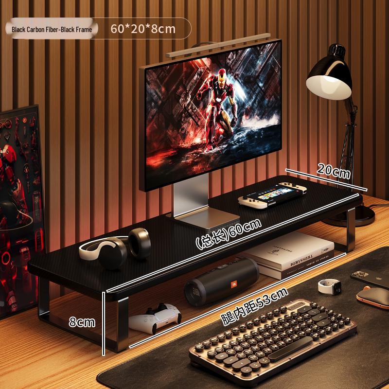 Gaming Desktop & Monitor Stand with Storage