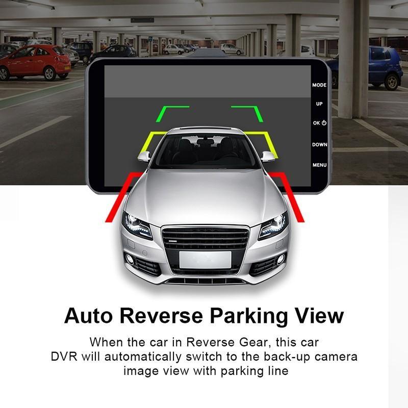 HD 1080P 4"Touch Screen IPS Dash Cam Front and Rear Camera CAR DVR Vehicle Black Box Night Vision Driver Video Recorder