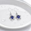 1 Pair Hook Earrings, Turtle Shape Drop Earrings with Rhinestones Inlaid, Summer Style Polished Smooth Earrings for Jewelry Gift