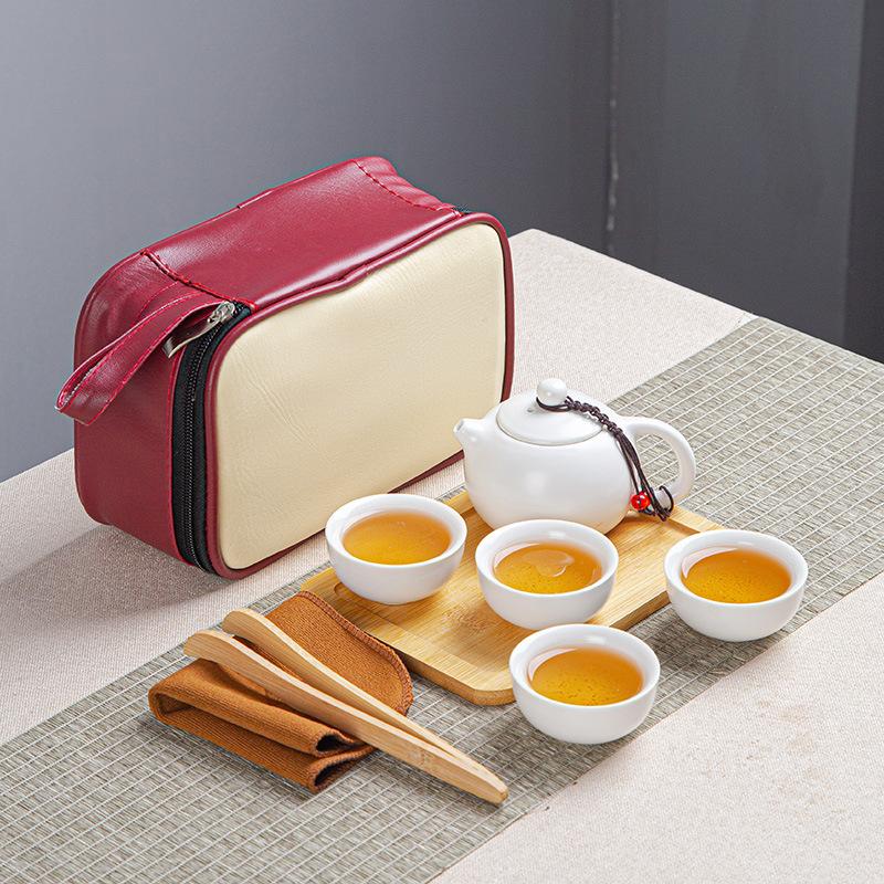 Tragbare Keramik Kuaike Tasse Ein Topf Zwei Tassen Reise Tee Set Haushalt Teekanne Teetasse Kleines Set Geschenke