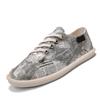 Mens Canvas Graffiti Shoes Hemp Insole Unisex Cloth Espadrilles Male Denim Loafers Slip on Cartoon Fisherman Easy Wear Plimsolls