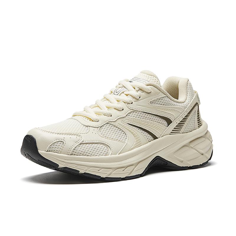 Anta Trendy Comfortable Fashion Synthetic Leather Fabric Wear-Resistant Shock Absorption Low-Top Casual Running Shoes Women sneaker White 922545597-2