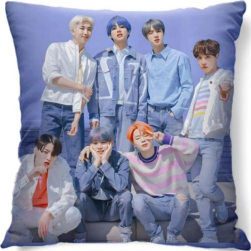 Подушка BTS Чонгук Подушка для комфорта K-pop Подушка для кровати BT21 45*45cm
