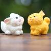 Cartoon Realistic Dog Miniature Model Resin Figure For Desk Car Decor