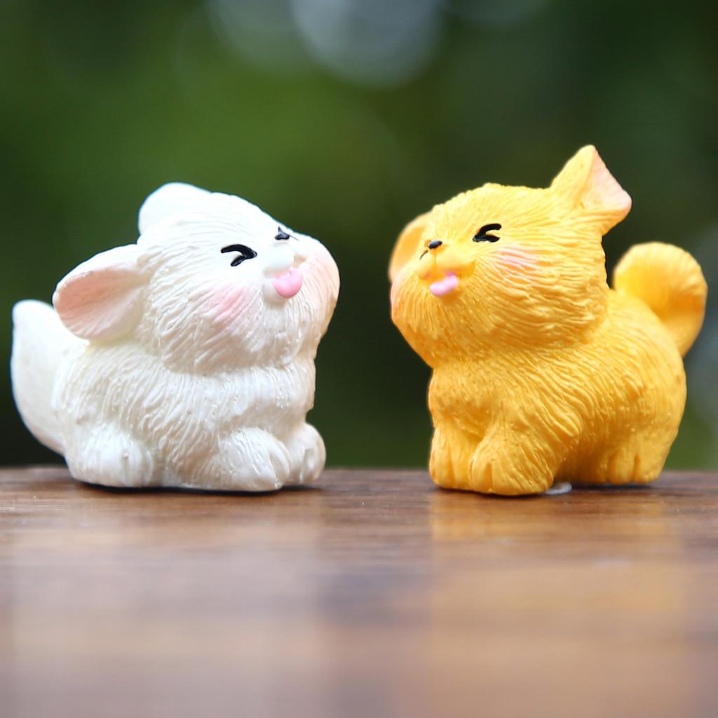 Cartoon Realistic Dog Miniature Model Resin Figure For Desk Car Decor