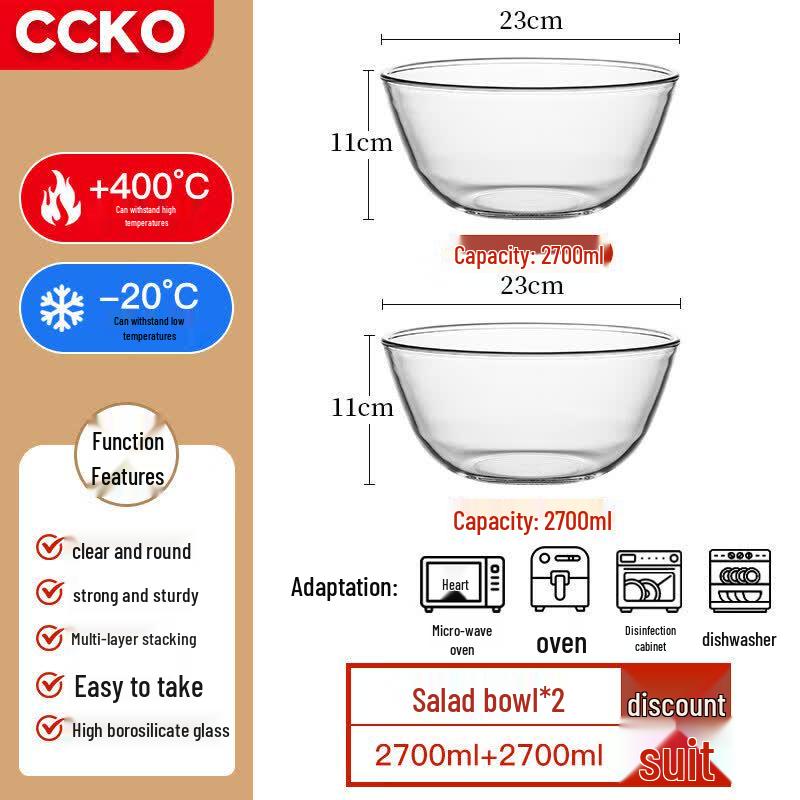 Youluo High Borosilicate Glass Bowl