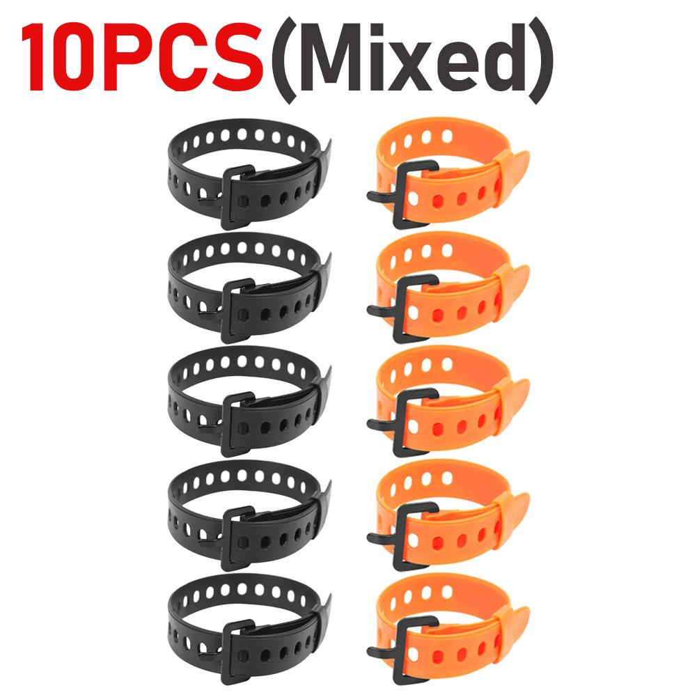 1-10PCS Travel Tied Belt Durable Rubber Cargo Tie Down Luggage Lash Belt Strap Adjustable Wire Cable Tie No Slip Off Cable Tie