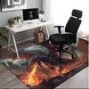 1PC Custom Name "Dragon's Fiery Ascension" Theme Floor Mat Ideal for Living Room, Game Rooms, Office, Bedroom,Floor Mat Playful Design