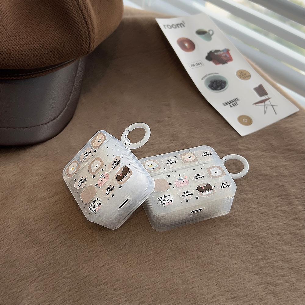 Cute little animal applies to Apple AirPods Pro 2 protective case 1/2 Bluetooth headset case 3rd generation silicone Korean style