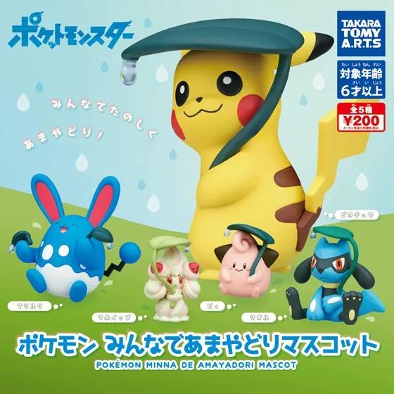 POKEMON GACHA Bathing Bubbles Dancing Cheerleading Climbing Snubbull Cleffa Pikachu Slowpoke Dedenne FIGURE MODEL TOYS