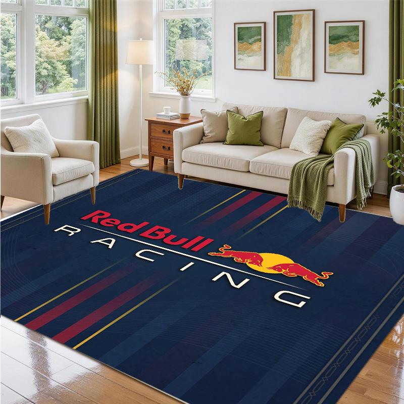 Red Bull Racing Design Kristall-Samt-Teppich Weiche Dekorationsmatte für Schlafzimmer Eingang