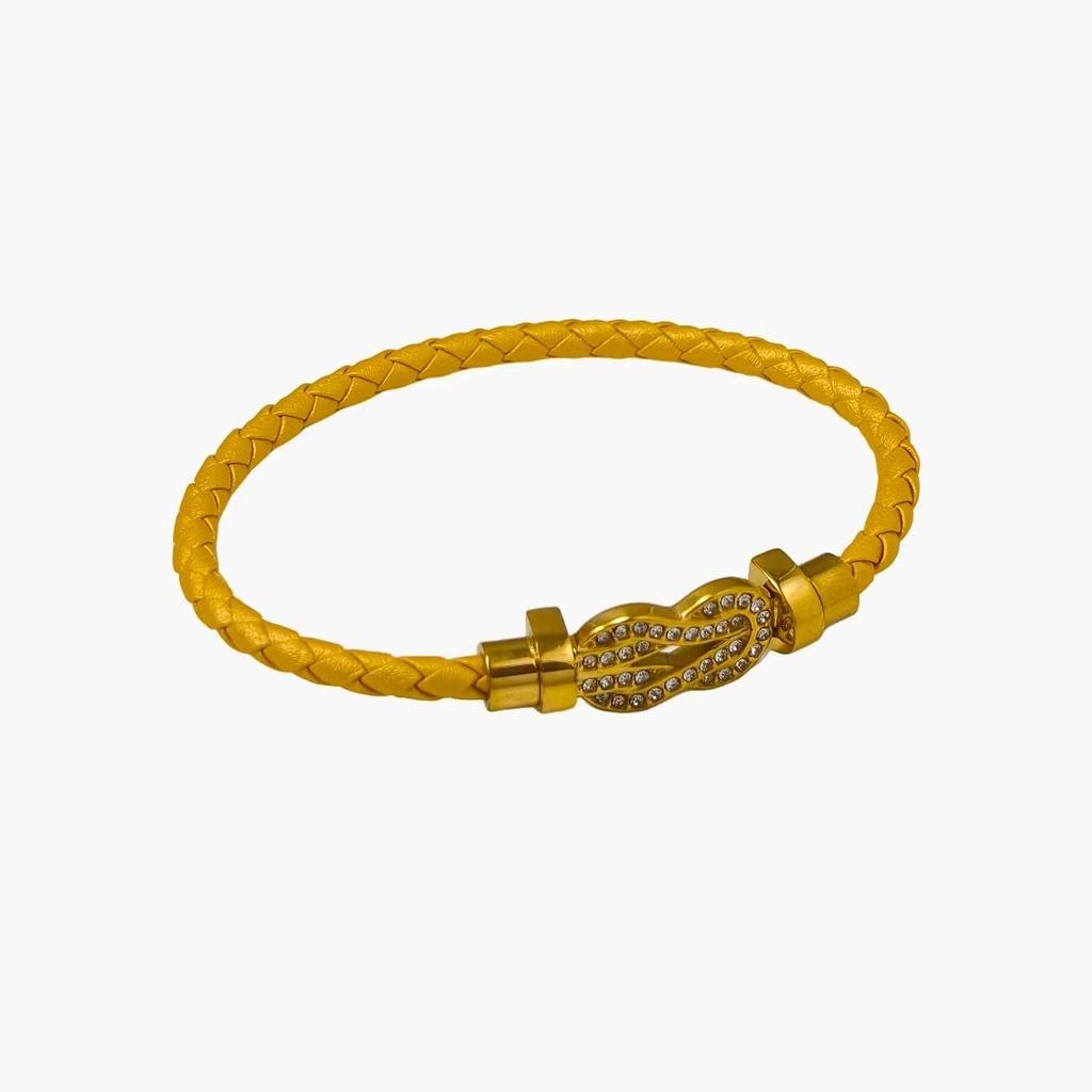 European and American Fred Color Rope Bracelet Full of Bricks Classic Bracelet Fashionable and Versatile 2026