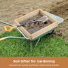 Grondzeef Voor Tuinieren 2/5" Maas Compostzeef Voor Zeven Aarde Stenen Houten Metaal Draadgaas Tuinzeef Voor Potplanten