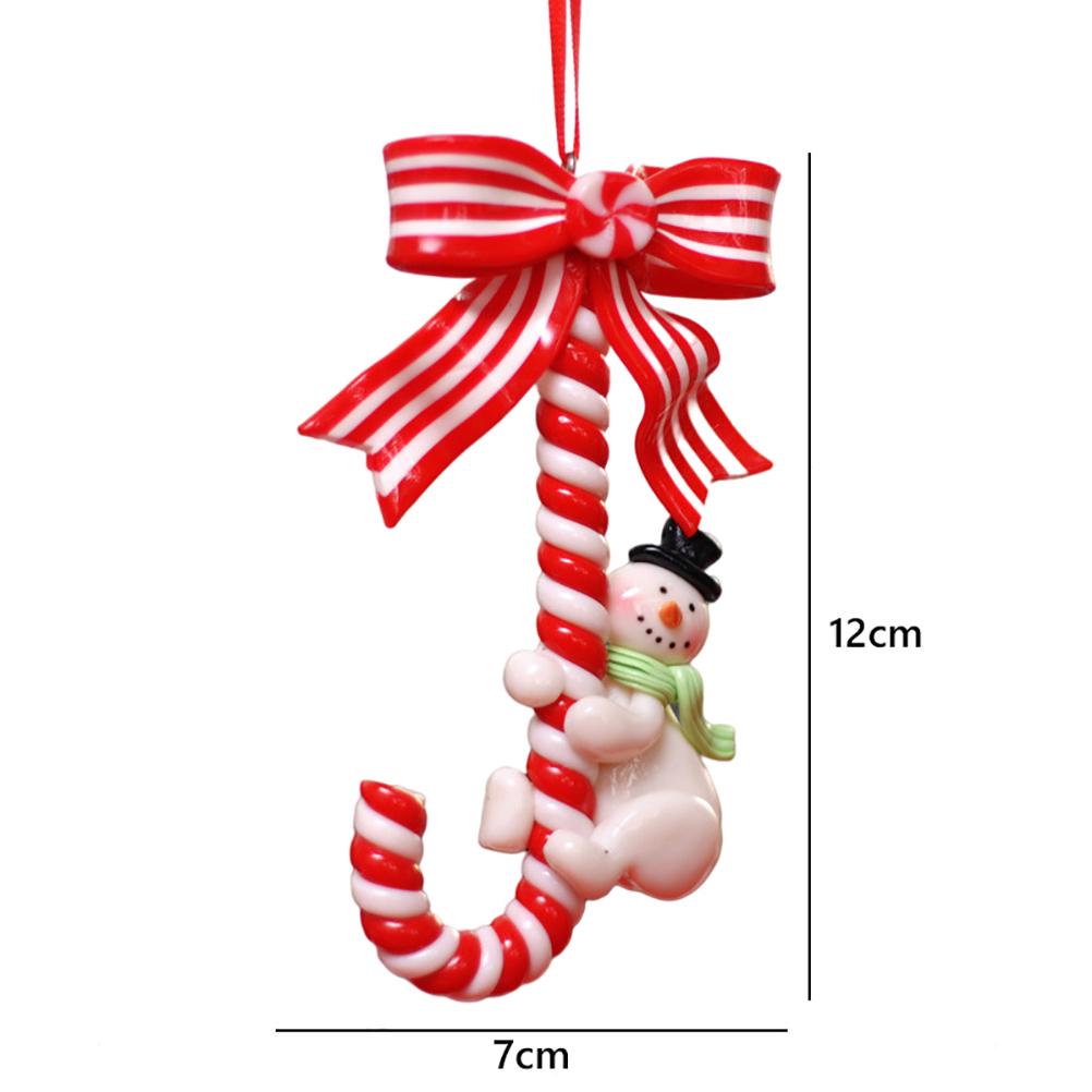 2021 Christmas Ornaments with Lanyard Santa Claus Snowman Deer Pendant Xmas Tree Pendant Gift for Friends and Family