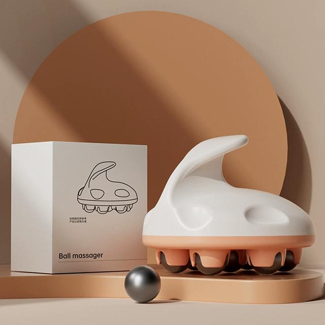 

Portable 7-Bead Hand Massage Roller Ball Massager For Body Muscle Back Neck Foot Shoulder Leg Relax Massage Tool оранжевый