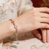 Sterling Silver Cherry Blossom Bracelet for Women - Exquisite, High-End Gift for Girlfriend