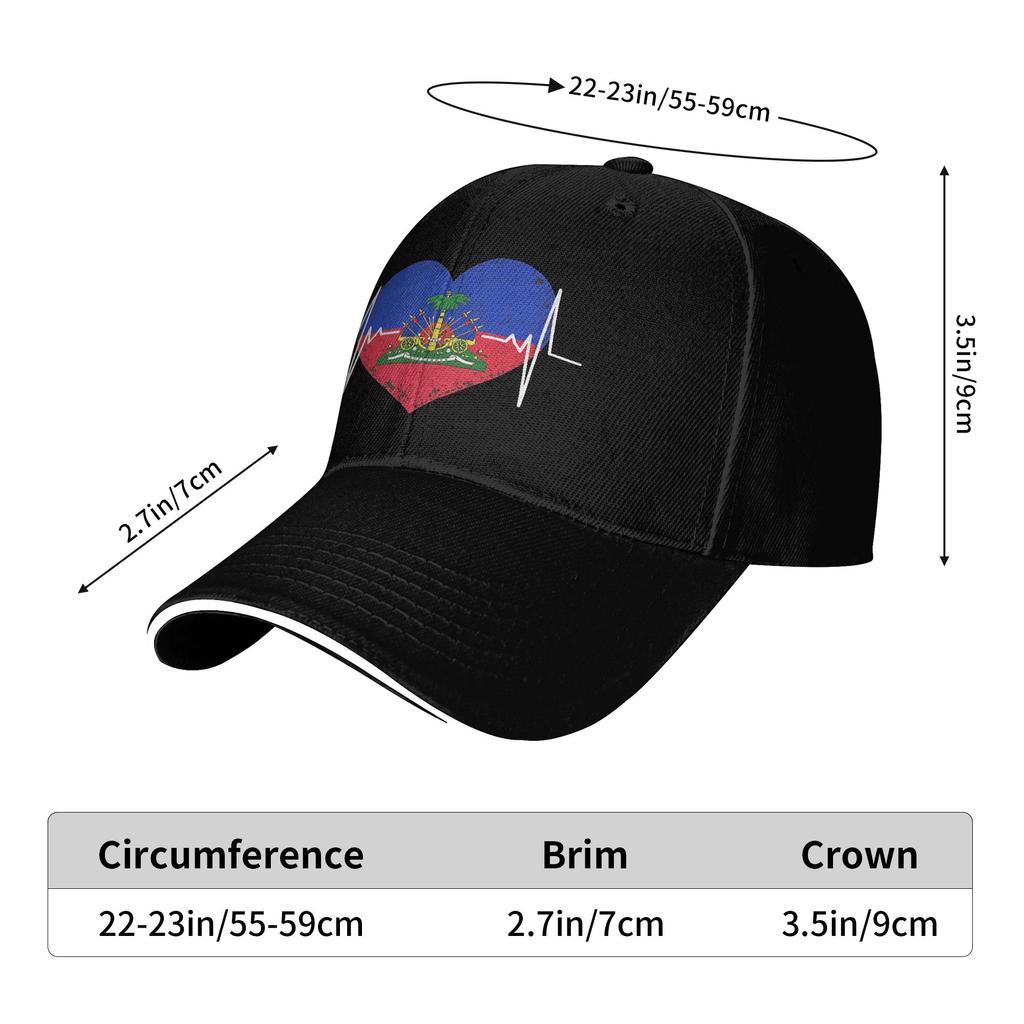 Haitian Heritage Flag Day Month Love Haiti Pride Baseball Cap Male Hip Hop Hats Spring Streetwear Running Hippie Baseball Caps