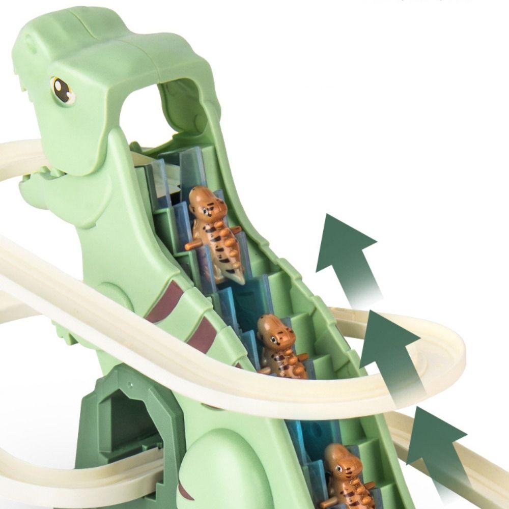 Plastic Cement Dinosaur Zinc Zinc Alloy Race Cars Electric Electric Slide Track Toy Car  Boys
