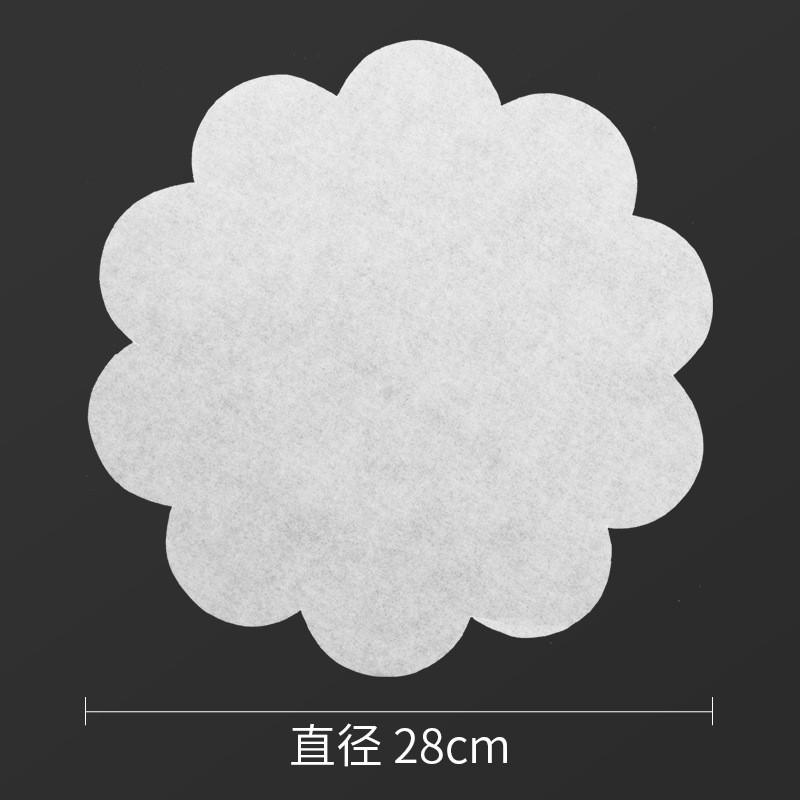 100 Stuks Witte Ronde Kant Hittebestendige Siliconenolie Airfryer Voedselmat Bakken Barbecue Grill Papieren